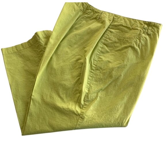 Venezia Plus Size 22 Light Green Cotton/Spandex Capris For Women - Picture 2 of 8